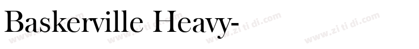 Baskerville Heavy字体转换